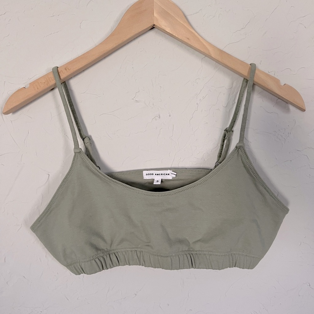 NWOT Good American Cotton Lounge Bra